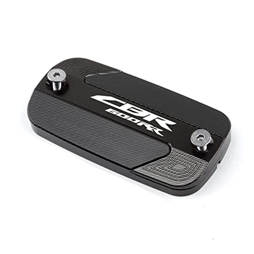 Aluminiumdeckel Für Bremsflüssigkeitsbehälter Vorne, Öldeckel Für Honda CBR600RR CBR 600 RR 2003-2006 (Farbe : Black 1 Pieces, Größe : 1) von FTNBAE