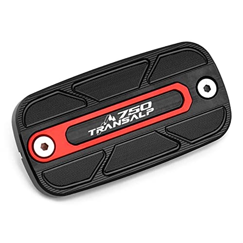 Für Honda TRANSALP XL750 TRANSALP 750 2023 2024 Motorrad CNC Zubehör Vorderradbremsflüssigkeitsbehälterdeckel (Farbe : Black red) von FTNBAE