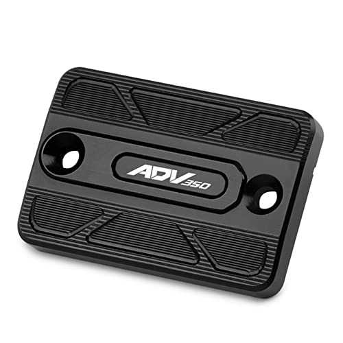 Motorradzubehör CNC Vorderradbremse Kupplungsflüssigkeitsbehälterdeckel Tankdeckel Für HONDA ADV350 ADV 350 2021 2022 2023 (Farbe : Schwarz) von FTNBAE