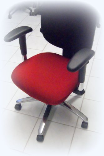 Bezug für Bürostuhl - Husse für Bürodrehstuhl Drehstuh Farbe Rot, 44 x 44 cm von FTS EXCLUSIV