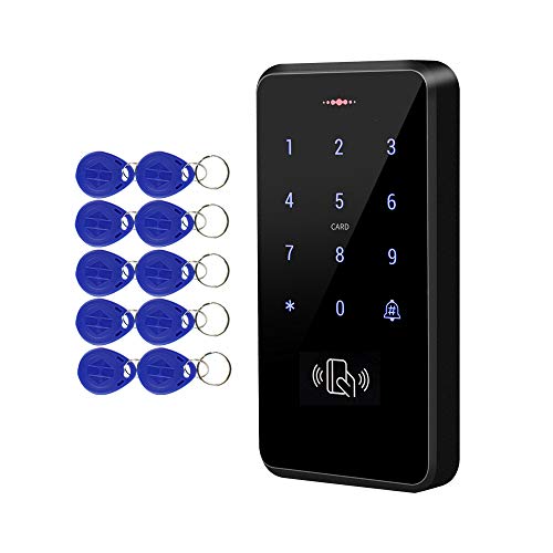 FTSTech DC12V IP68 RFID Wasserdichtes Türzugangskontrollsystem mit Wiegand 26/34 Support 3000 User + 10 Blue Keyfob (ID 125KH) von FTSTech