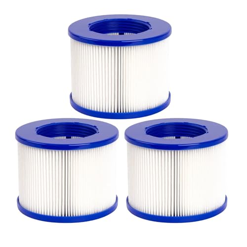 Filter-Spa-Filterkartusche, kompatibel mit GYMAX, SPA und den meisten Whirlpools, Massagepools, aufblasbaren Pools und Schwimmbädern(3pcs) von FTUKFYJK