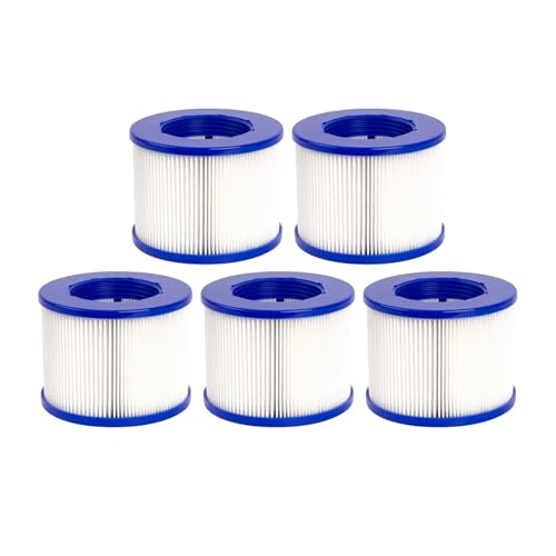 Filter-Spa-Filterkartusche, kompatibel mit GYMAX, SPA und den meisten Whirlpools, Massagepools, aufblasbaren Pools und Schwimmbädern(5 Pcs) von FTUKFYJK