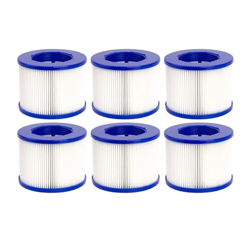 Filter-Spa-Filterkartusche, kompatibel mit GYMAX, SPA und den meisten Whirlpools, Massagepools, aufblasbaren Pools und Schwimmbädern(6pcs) von FTUKFYJK