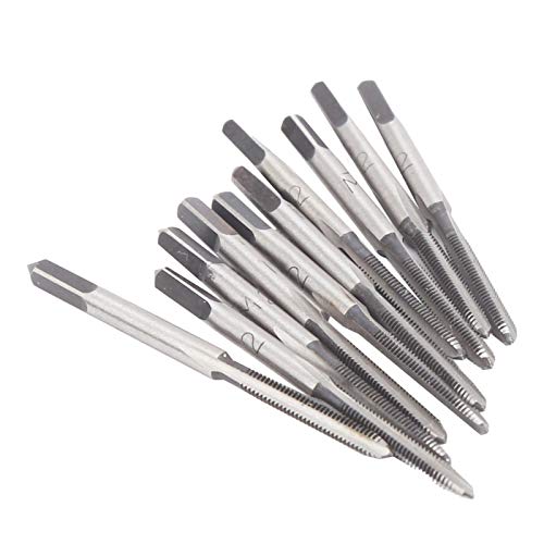 10 Stück M2 Gewindebohrer, Gewindebohrer Handgewindebohrer Stecker Gewindebohrer Set Manuelle Gerade Nuten Kohlenstoffstahl Werkzeug 10 Stück M2 Gewindebohrer, Gewindebohrer Handgewindebohrer Stecker Gewindebohrer Set Manuelle Gerade Nuten Kohlenstoffstahl Werkzeug von FTVOGUE
