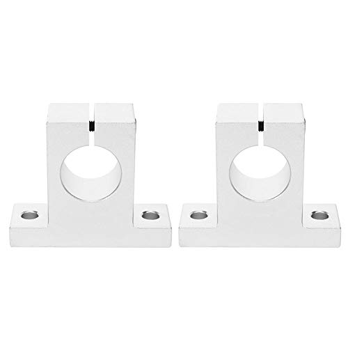 2PCs SK20 Befestigungswinkel, Wellenhalter Befestigungselement Aluminiumlegierung Hardware-Zubehör für Linearschiene Vertikale Welle Lineare Führung Vertikale optische Achse von FTVOGUE