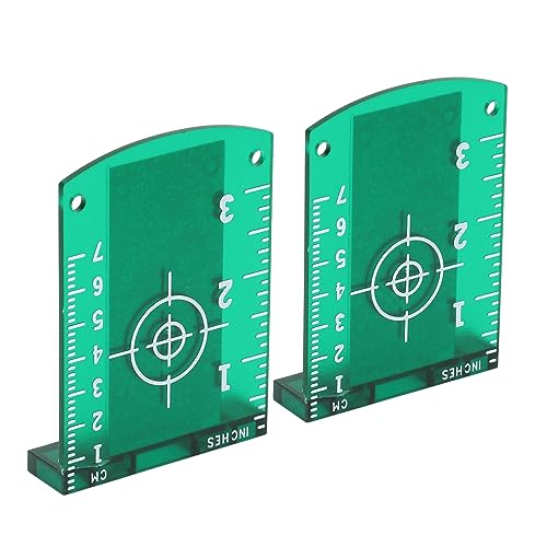 2er-Set Zielkarten mit Magnet Nivellierplatte für präzises Ausrichten Praktisch für Heimwerker Handwerker von FTVOGUE