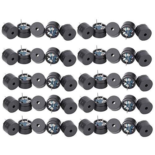50 Stück Elektromagnetischer Piezo-Summer 16 Ohm AC 2 KHz 3 V 5 V 9 V 12 V Passiver Summer von FTVOGUE