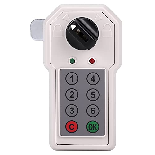 6-stellige Code Kombinationsschloss Komfortable Cam Passwort Sicherheitsschloss für Kabinett (mit einem Schlüssel, versandt ohne Batterie) von FTVOGUE