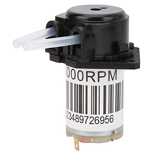 6V Silent Peristaltic Pump Schlauchpumpe Selbstansaugender Pumpendosierkopf für die chemische Analyse im Aquariumlabor(6V Flat black) von FTVOGUE