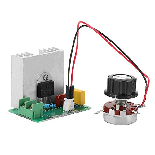 AC Motor Drehzahlregler AC 0-220V 4000W 40A Spannungsregler LED Dimmer Kunststoff Elektronenkomponente von FTVOGUE