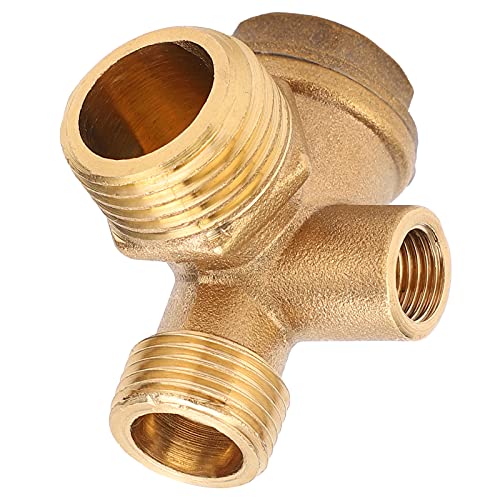 Austausch des Luftkompressor-Rückschlagventils, Luftkompressor-Rückschlagventil mit Außengewinde, 3 Anschlüsse, 1/2 X 3/8 X 10 Messing, Verschiedene Pumpen und Zubehör Austausch des Luftkompressor-Rückschlagventils, Luftkompressor-Rückschlagventil mit Außengewinde, 3 Anschlüsse, 1/2 X 3/8 X 10 Messing, Verschiedene Pumpen und Zubehör von FTVOGUE