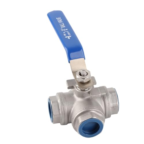 Edelstahl SUS304 Rohr Kugelhahn Drei-Wege T-Typ Innengewinde 3/4" DN20 von FTVOGUE