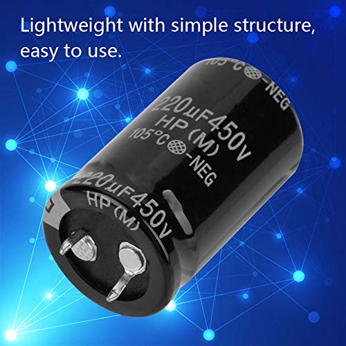 FTVOGUE 10pcs 450 V 220UF Radial Elektrolytkondensator Set - Hochwertige Kondensatoren mit Stabiler Leistung von FTVOGUE