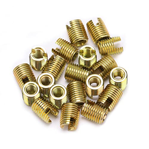 FTVOGUE 20pcs Kohlenstoffstahlrohranschläge für Reduzieradapter Selbsthackungsgewinde Einsatz Schraube Reparaturzubehör (Innere M12*1,75 Außen M16*1,5 Länge 22 mm) von FTVOGUE