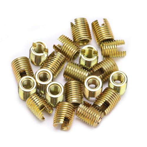 FTVOGUE 20pcs Kohlenstoffstahlrohranschläge für Reduzieradapter Selbsthackungsgewinde Einsatz Schraube Reparaturzubehör (Innere M2*0,4 äußere M4,5 * 0,5 Länge 6mm) von FTVOGUE