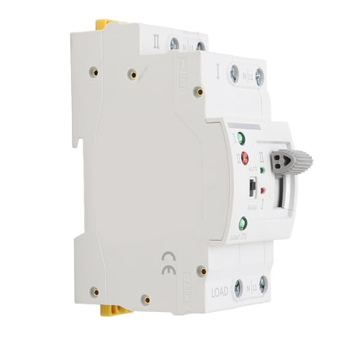 FTVOGUE 2p Dual Power Automatic Transfer Switch 63A PC -PC -Level Seltener Konvertierungsschalter Dual Station Design ATS für Generatoren mit DIN -Schienenhalterung 50/60 Hz (220VAC) von FTVOGUE