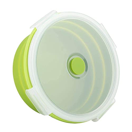 800ml runde Silikon Bento Box faltbare Lunchbox Mikrowelle Lebensmittelbehälter(03) von FTVOGUE