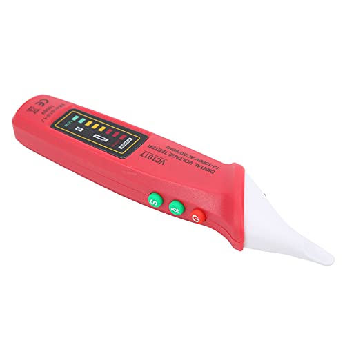 FTVOGUE Compact VC1017 Intelligent Digital Display Electric Test Stift für Heimartikel, Tragbarer Wechselstromspannungsdetektorstester mit Taschenlampe von FTVOGUE