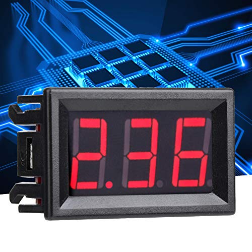 FTVOGUE Digital DC Current Display-Panel 0-10A-Amperemeter für eine Effiziente Überwachung in -Projekten (Schriftbeleuchtet rot unterbeleuchtet) von FTVOGUE