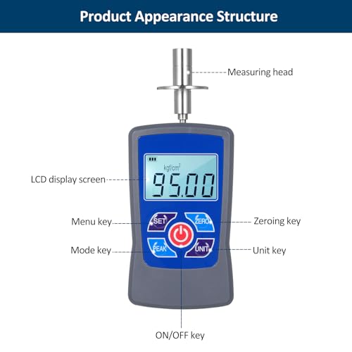 FTVOGUE Digital Obsthärtenprüfer, ABS -Material Leichtes Design Tragbares Größeneindringelometer mit KGF/² -Display, Automatische Stillstandskrafteinsparung, 2 AAA Trockenbatterie Betrieben, für FTVOGUE Digital Obsthärtenprüfer, ABS -Material Leichtes Design Tragbares Größeneindringelometer mit KGF/² -Display, Automatische Stillstandskrafteinsparung, 2 AAA Trockenbatterie Betrieben, für von FTVOGUE