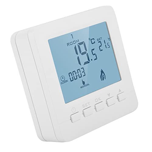 FTVOGUE Digitales Thermostat Intelligentes LCD-Display Heizthermostat Programmierbarer Raumtemperaturregler unter dem Haus, Haushaltstemperatur-Werkzeug von FTVOGUE