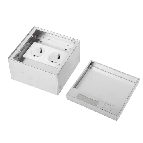 FTVOGUE Floor Outlet Box Eingebrauchtes Bodenbuchse 16A 4000W 2 Behälter mit Hoher Dichtesiegel für Home Hotel School Office Mall von FTVOGUE
