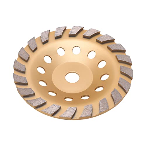 FTVOGUE Glattes Schneidem Mahlrad für Steinmauern und Böden, Weastrelesiste Goldene Scheibe mit Waschmaschine, 22 Mm Innendurchmesser (180mm) von FTVOGUE