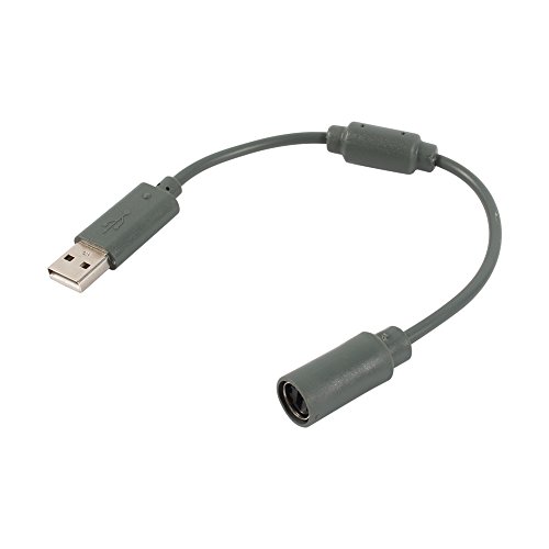 FTVOGUE Kabelgebundenes Controllerkabel, USB-Adapter Anschlusskabel Ersatzzubehör USB Breakaway Kabel für Hochgeschwindigkeits-Datenübertragung für Xbox 360 Konverter Kabel Adapter 27cm von FTVOGUE