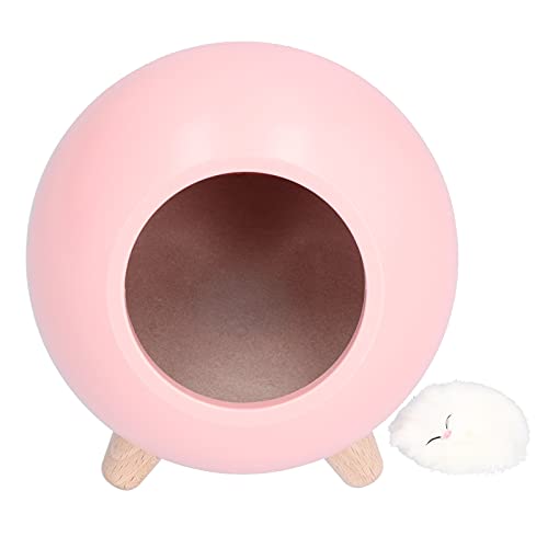 Katzenhaus Nachtlicht, LED Niedliche Tischlampe, Nachttischlampe Atmosphäre Haustierhaus Lampe USB Schlafen Warmes Licht für Kinder Kinder Mädchen Schlafzimmer Dekor(Rosa) von FTVOGUE