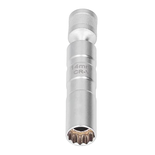 FTVOGUE Kompakte und Leichte Zündkerze -Sockel 3/8 Universal Dünnes Universelles Werkzeug Zum Entfernen Schneller und Einfacher Staus (14 mm / 0,55 Zoll) von FTVOGUE