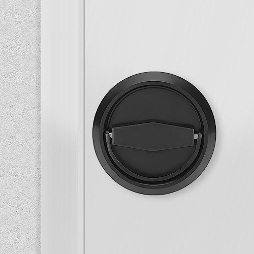 FTVOGUE Langlebige Antirustbeschichtete Edelstahlschrank -Türschloss mit Griff, für Schränke und Tatami, Lange Lebensdauer für Stahltüren (Bronze) (BLACK) von FTVOGUE