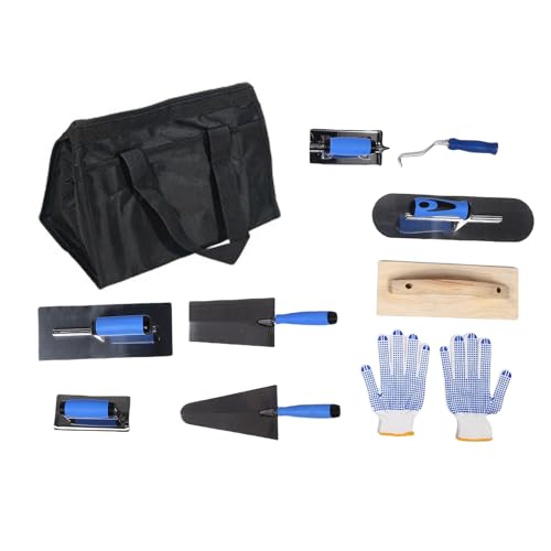 FTVOGUE Mauerwerks -Werkzeugwerkzeugsatz Edelstahl 10pcs Multifunktional Kelle Set Construction Site Home Dekoration von FTVOGUE