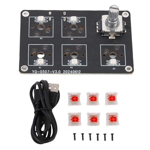 FTVOGUE Mechanischer Schalter Programmierbarer Tastatur 5 Tasten Makro -Tastatur RGB Light USB -Kabel 3D -Drucker von FTVOGUE