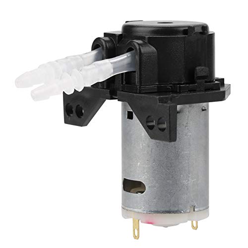 FTVOGUE Peristaltikpumpe DC12V / 24V Dosierpumpe DIY Peristaltikschlauchkopf für Aquarium Chemische Analyse(black 12v 3 * 5) von FTVOGUE