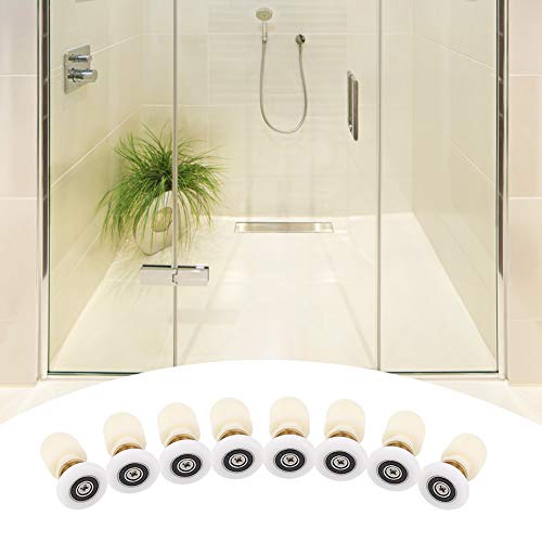 FTVOGUE Premium -Messing -Absaugür Roller 8pcs Glastürentürentürstifte Resistent und Stabil Glatte Folie für 4-8 Mm Glas (23 mm) von FTVOGUE