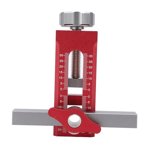 FTVOGUE Schranktür Installation Stellungser Schranktür Montage Jig Schrank Hardware Jig Einstellbares Aluminiumlegierwerkzeug für Linke Rechte Türen Rahmenfreie Gesichtsrahmenschränke von FTVOGUE