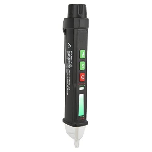 FTVOGUE Spannungsdetektorstift Nichtkontaktspannungstester mit Schalllichtalarm LED Taschenlampe 12V-1000V Wechselstromspannungstester von FTVOGUE