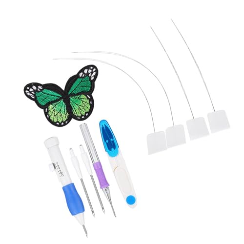 FTVOGUE Stickerei Punch Nadel Set Haltbares Stiftnähte Craft Tool Austauschbar für Kleidung Kissen Ornamente von FTVOGUE