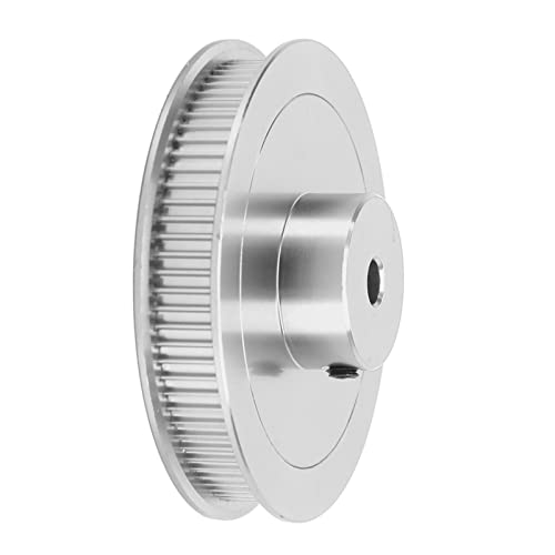 FTVOGUE Synchrones Rad 80T 5 Mm Timingriemenscheibe Legierungstahl für 3D -Drucker CNC Drehmaschine Zuverlässige Stabile Getriebe Zahnradformungsmaschinen (SILVER) von FTVOGUE