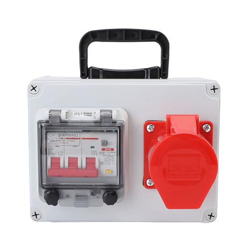FTVOGUE Tragbare Verteilungsbox Industrial Socket Box mit Griff Aufprall Flamme Widerstand Warehouse Factory Construction Site von FTVOGUE