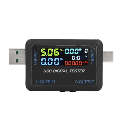 FTVOGUE USB -Leistungsmesser, USB -Voltmeter -Amperemeter -Lasttester 4.3in IPS HD -Farb -LCD 4 -Ziffer -Genauigkeit Multifunktionaler Batteriekapazitätsleistung Digitaler Tester FTVOGUE USB -Leistungsmesser, USB -Voltmeter -Amperemeter -Lasttester 4.3in IPS HD -Farb -LCD 4 -Ziffer -Genauigkeit Multifunktionaler Batteriekapazitätsleistung Digitaler Tester von FTVOGUE
