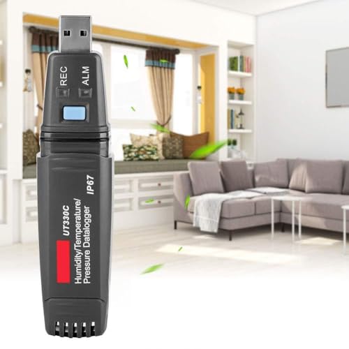 FTVOGUE UT330A / UT330C USB -Datenlogger mit Automatischer Speicherung und USB -Datenübertragung Zur Überwachung des Feuchtigkeitsdrucks der Temperatur (UT330C) von FTVOGUE
