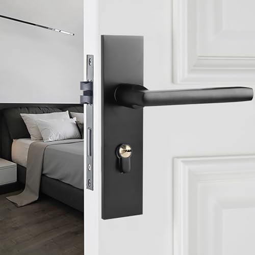 FTVOGUE Ultra -Stille -Zink Legierung Spless Schloss Türgriff, Schloss mit Griff für Kitchenbadezimmern, Zinklegierung + Kupfer, Links und Rechts Einstellbar von FTVOGUE