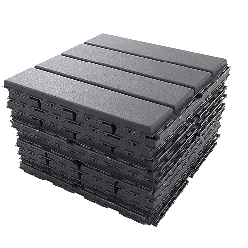 FTVOGUE Verriegelung Entwässerungendeckfliesen Leicht zu Montieren, um eine Breite Anwendung für Terrassenpoolkanten Im Freien zu Montieren, 30pcs von FTVOGUE