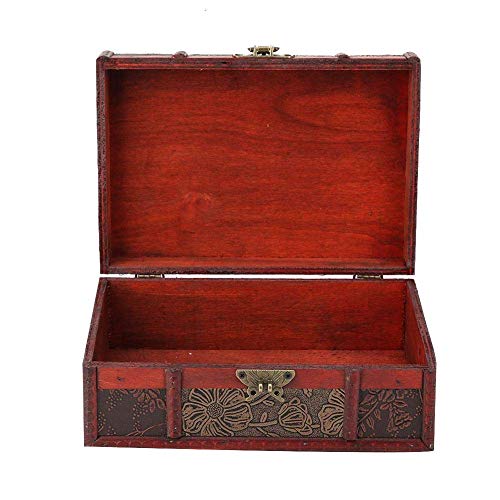 FTVOGUE Vintage Holz Aufbewahrungsbox Große Größe Buch Schmuck Aufbewahrung Aufbewahrung Organizer Schatztruhe Dekoration zu Hause (#2: Lotus) von FTVOGUE