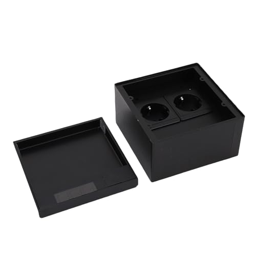 FTVOGUE Zwei Steckdose 16a 4000W Eingezogener -Sockel -Box -Kit mit Flip Deckel für den Gebrauch von Heimbüro von FTVOGUE