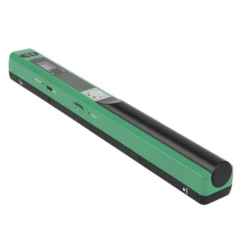 Handbildscanner, Tragbarer Dokumentenscanner, A4-Farbfotoscanner mit 900DPI-Auflösung für Unternehmen, Zuhause, Büro (Green) von FTVOGUE