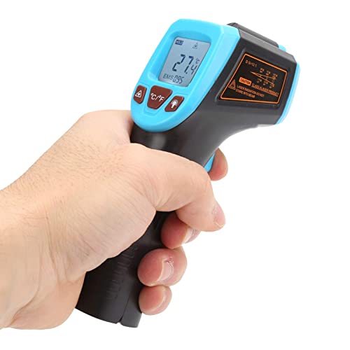 Infrarot-Temperaturmesspistole LCD-Display Industriethermometer No Touch Pistolenthermometer(Blau) von FTVOGUE