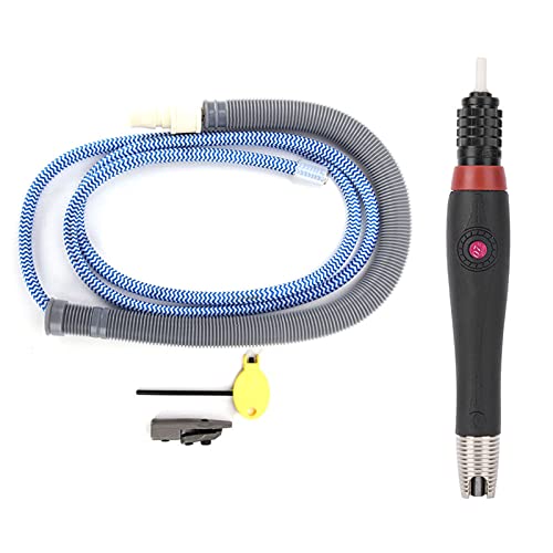 Jade Carving Air Grinder Feile 0,7 Mm Hub Pneumatische Schleifmaschine mit Schalldämpfer-Luftschlauch für Feines Schnitzen von FTVOGUE